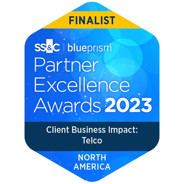SS&C Blue Prism Partner Excellence Award 2023 Finalist
