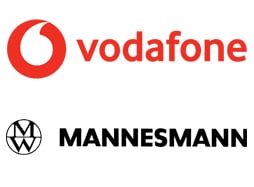 Vodafone and Mannesmann logos
