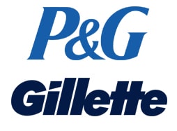 P&G and Gillette logos