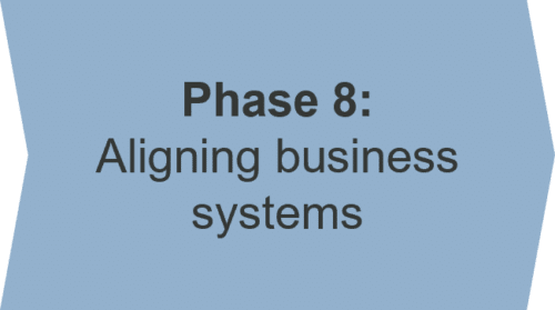 Phase 8: Aligning business systems