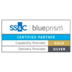 Blue Prism Certified Partner Logo Gold Capability and Silver Delivery Provider square feature image