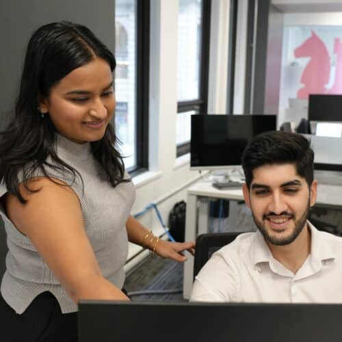 Burnie Group consultants Ishani and Raj work together to deliver an omnichannel design for a client
